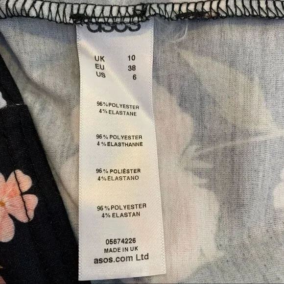 ASOS Floral Maternity Dress Size 6 - Picture 8 of 10
